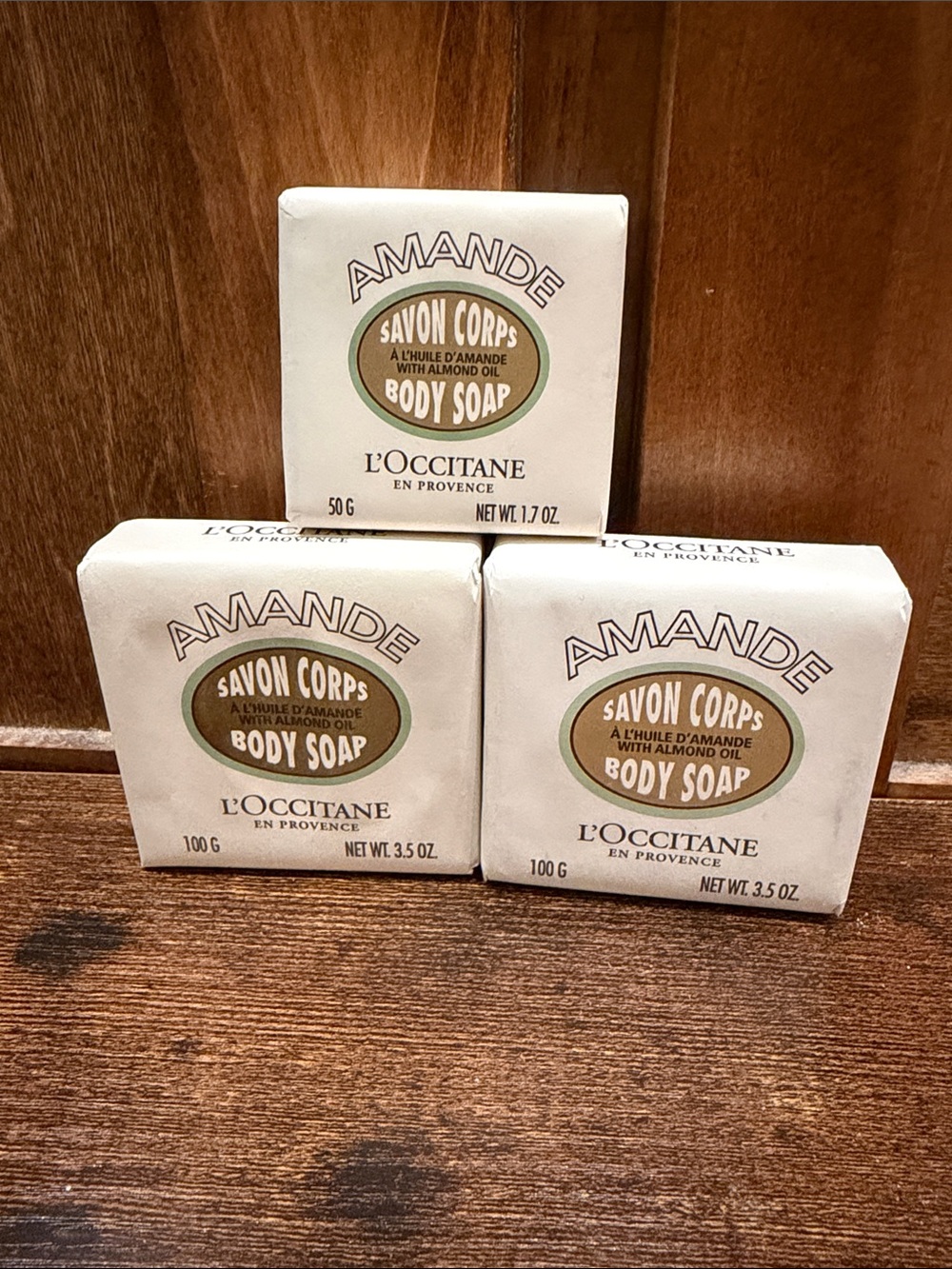 L'OCCITANE Almond Body Soap Bars - Cream & Olive